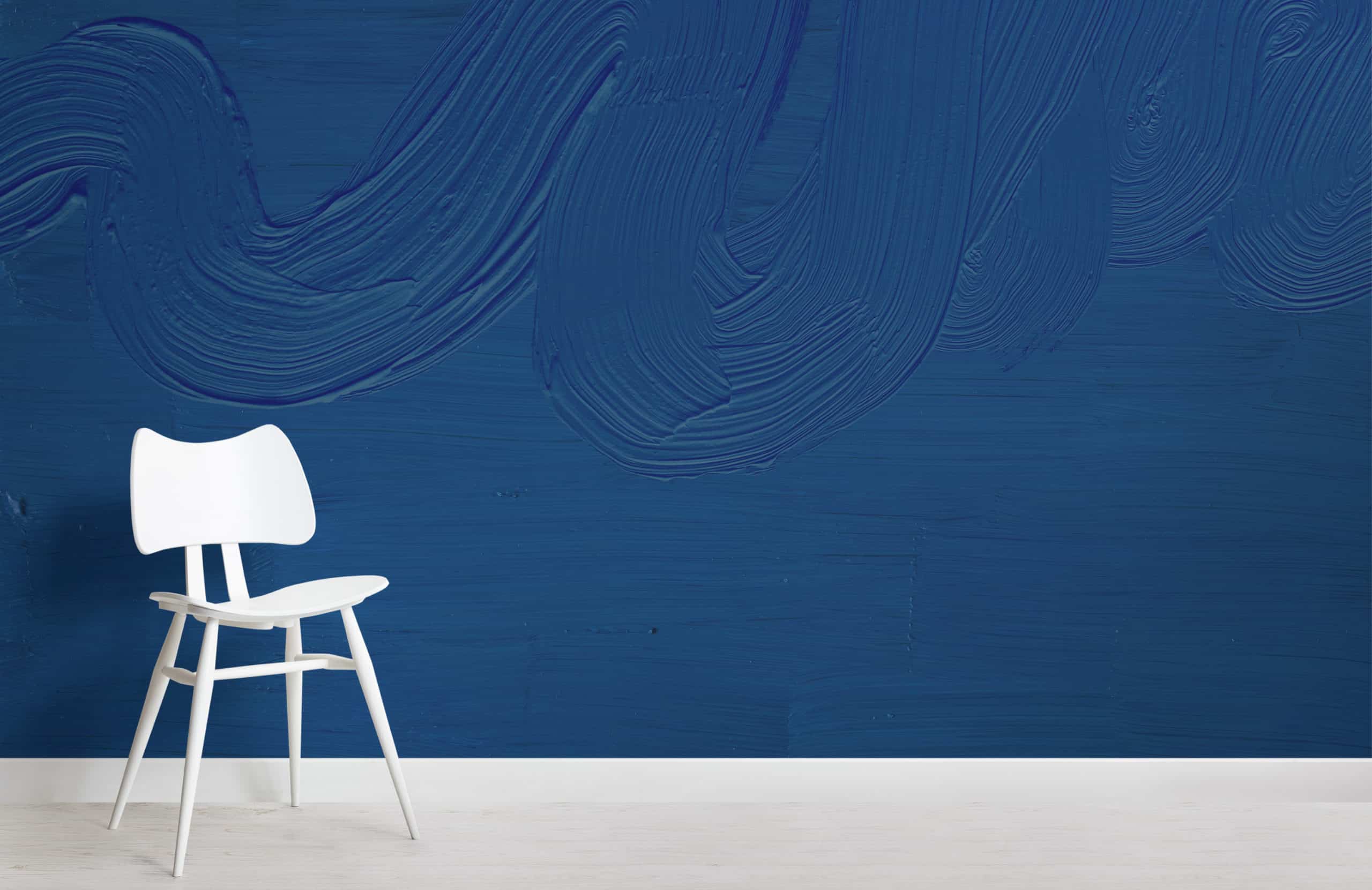 Dusk Classic Blue mural Chair Image scaled