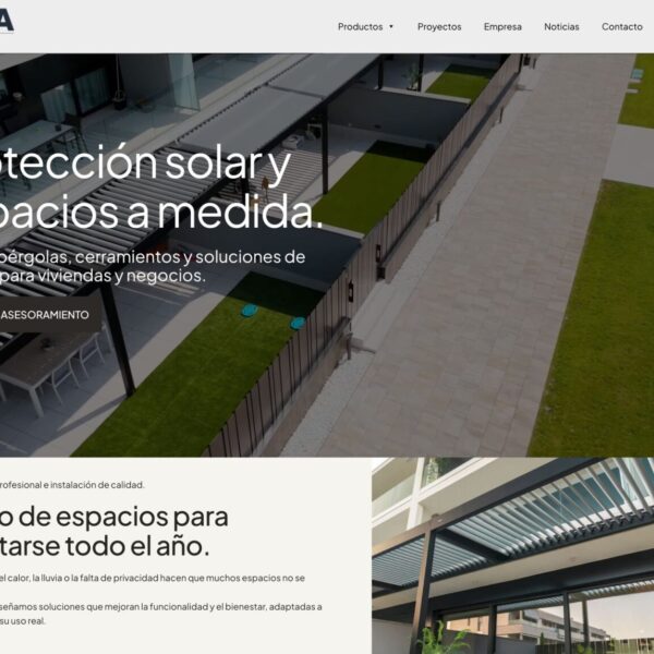 CIRIA Toldos lanza su nueva página web con un diseño más intuitivo y una completa exposición de productos y proyectos realizados